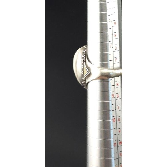 Vntg 925 Sterling Silver Statement Ring White Druzy Quartz Intricate Metalwork - Picture 9 of 13